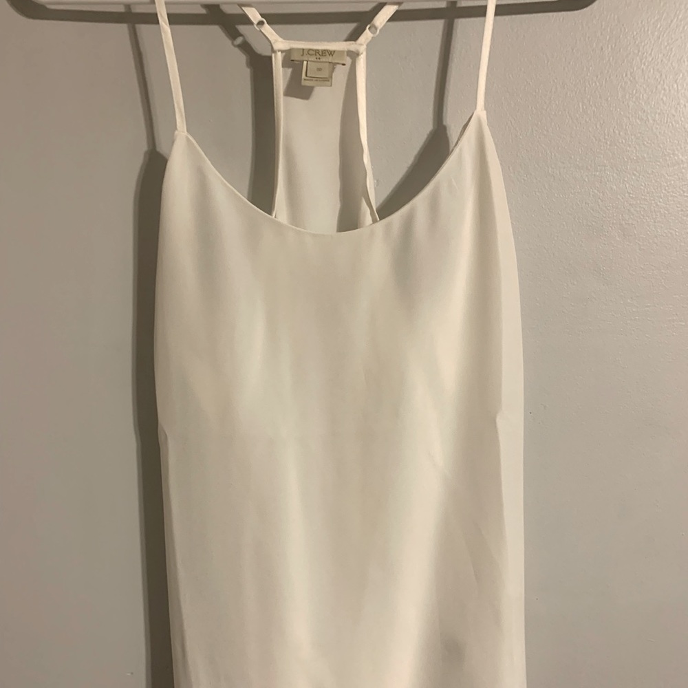 NWOT 00 J. Crew Silky White Camisole